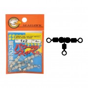 Cross Line Rolling Swivel With Pearl Beads
